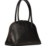 Borsa a spalla in pelle Doctor in nero 