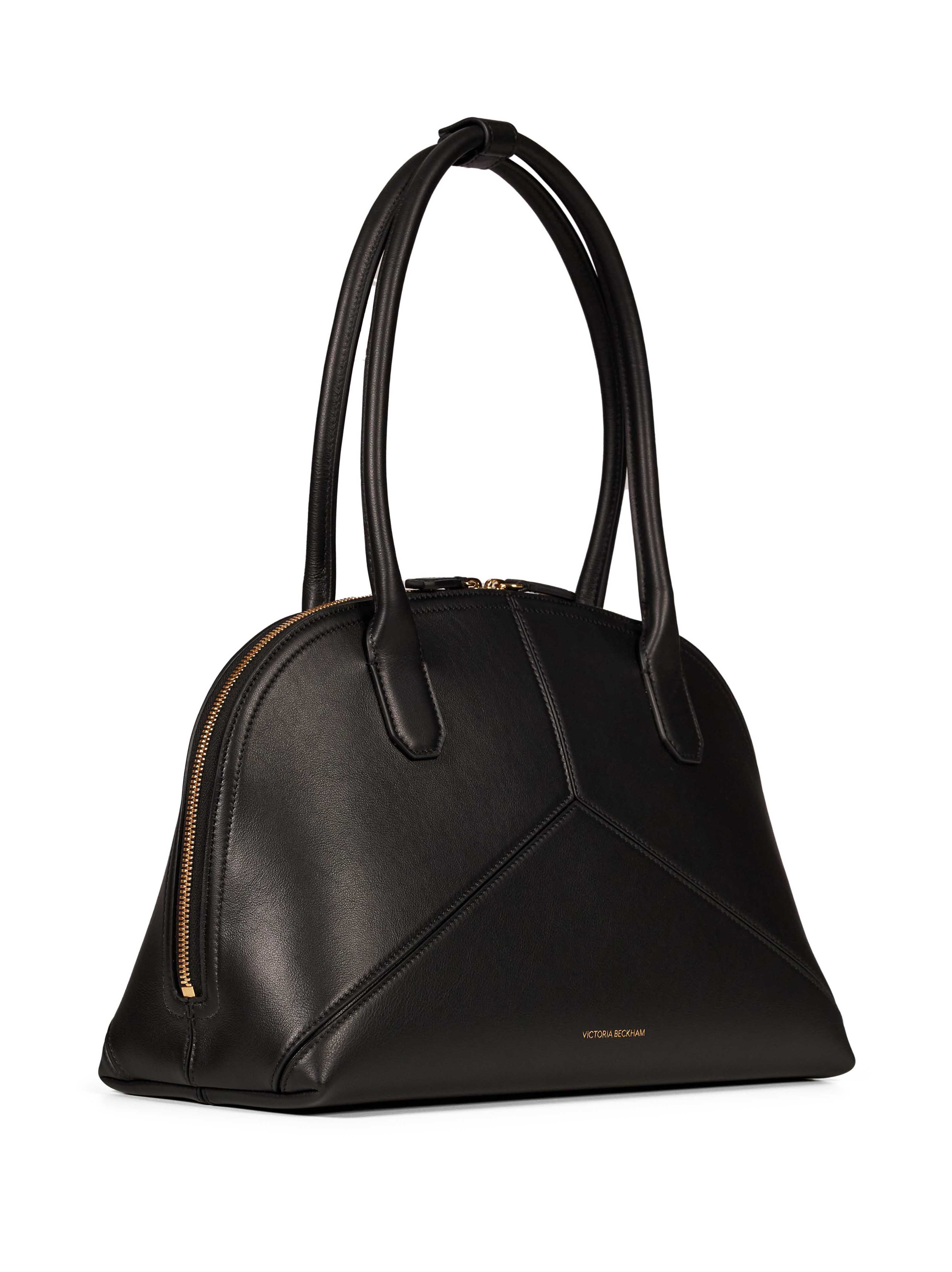 Borsa a spalla in pelle Doctor in nero 