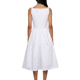 Abito Sunday midi in bianco 