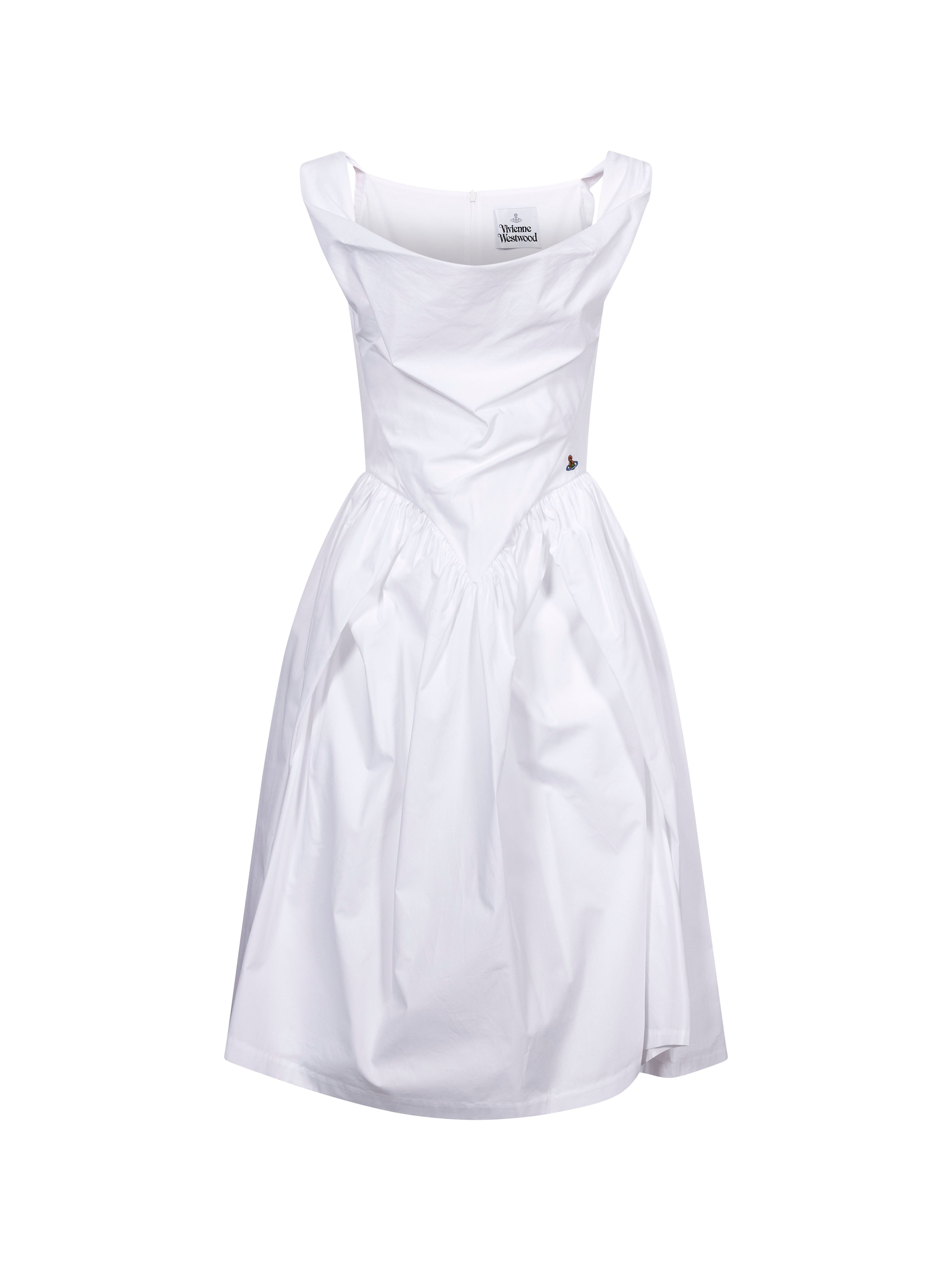 Abito Sunday midi in bianco 