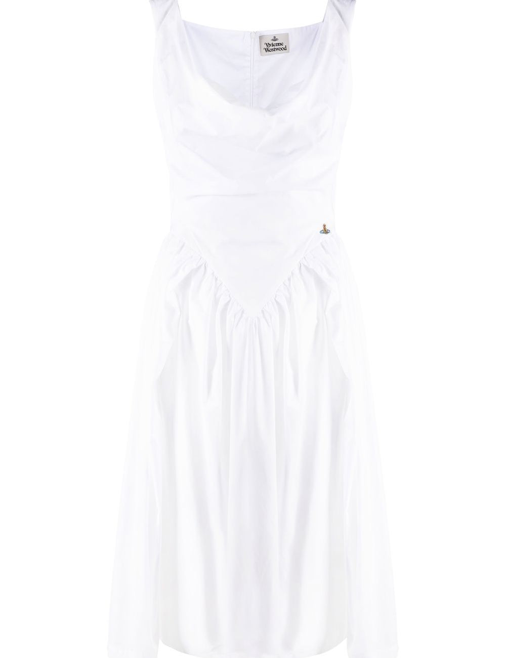 Abito Sunday midi in bianco 