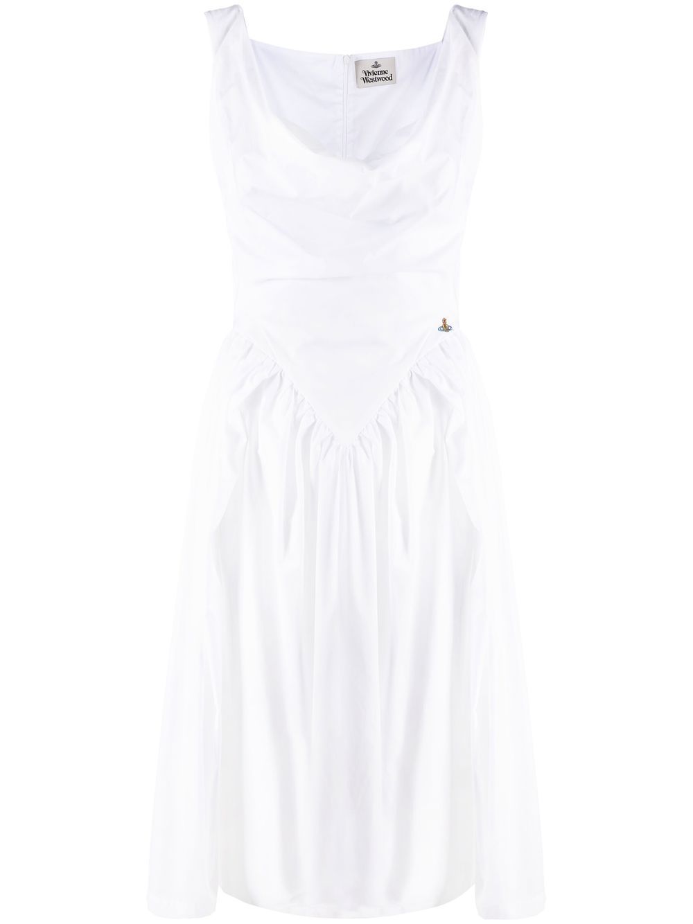 Abito Sunday midi in bianco 