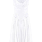 Abito Sunday midi in bianco 