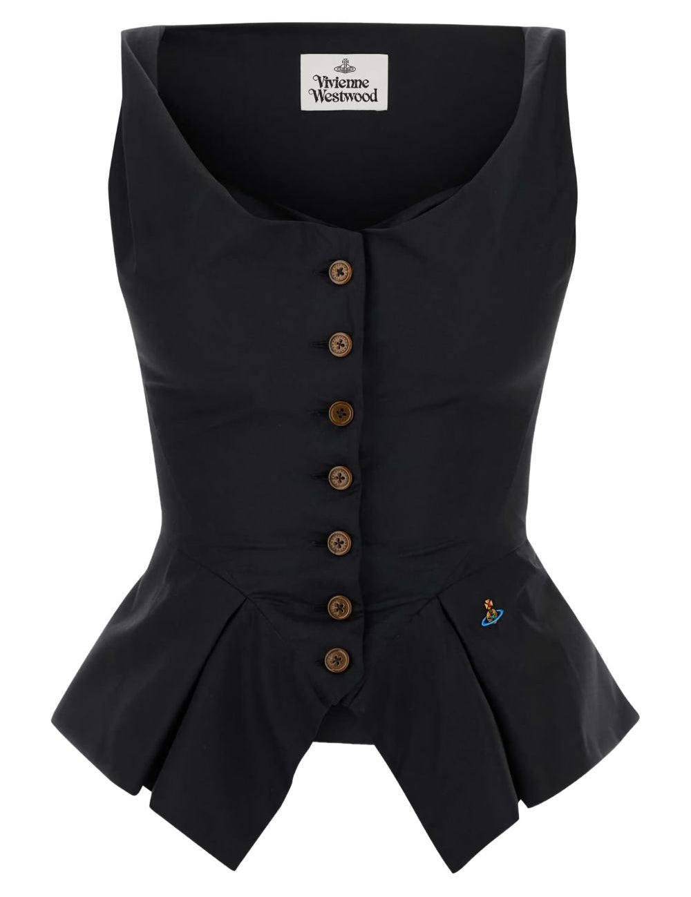Gilet Monday con logo in blu 
