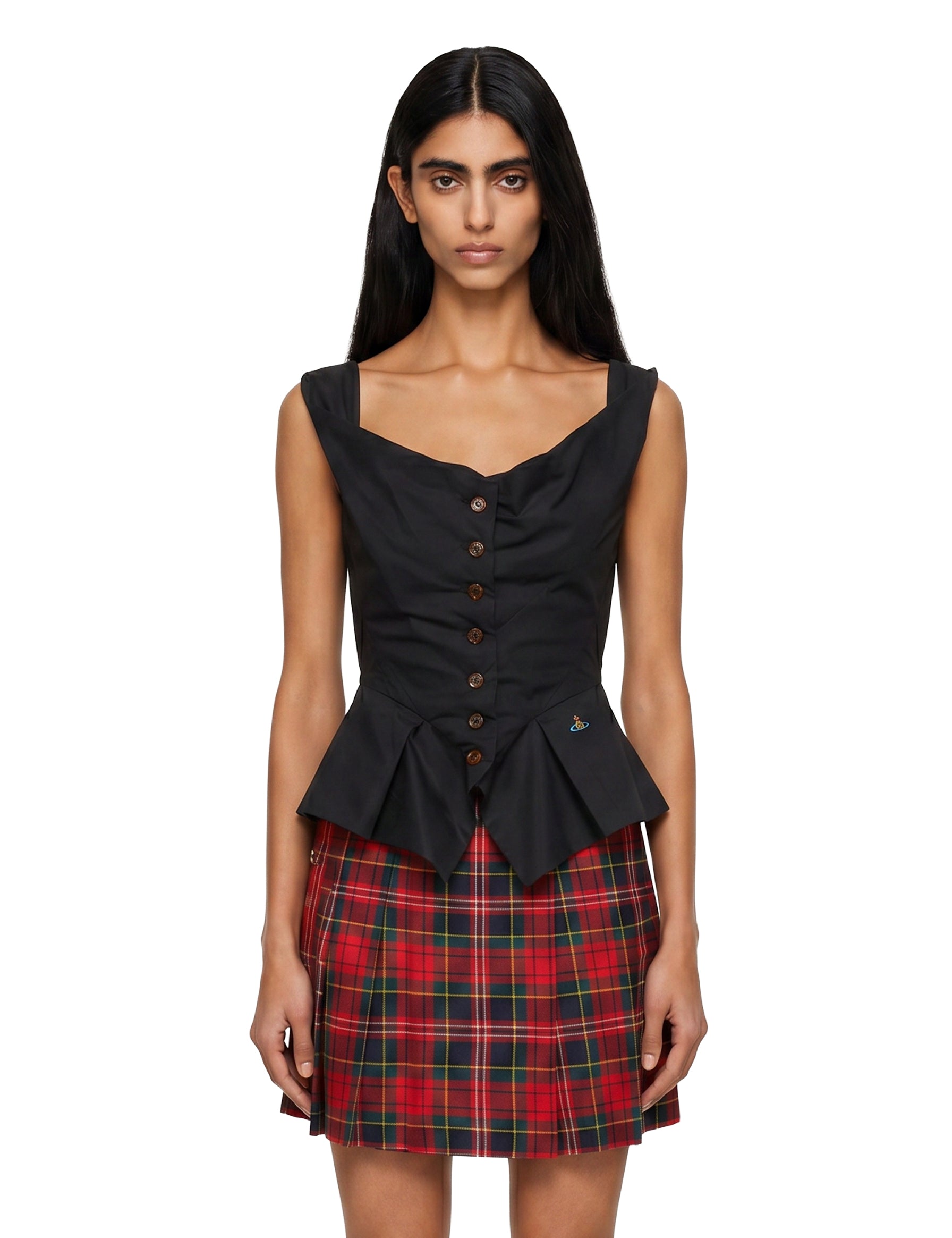 Gilet Monday con logo in blu 