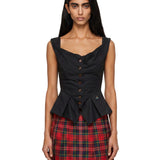 Gilet Monday con logo in blu 