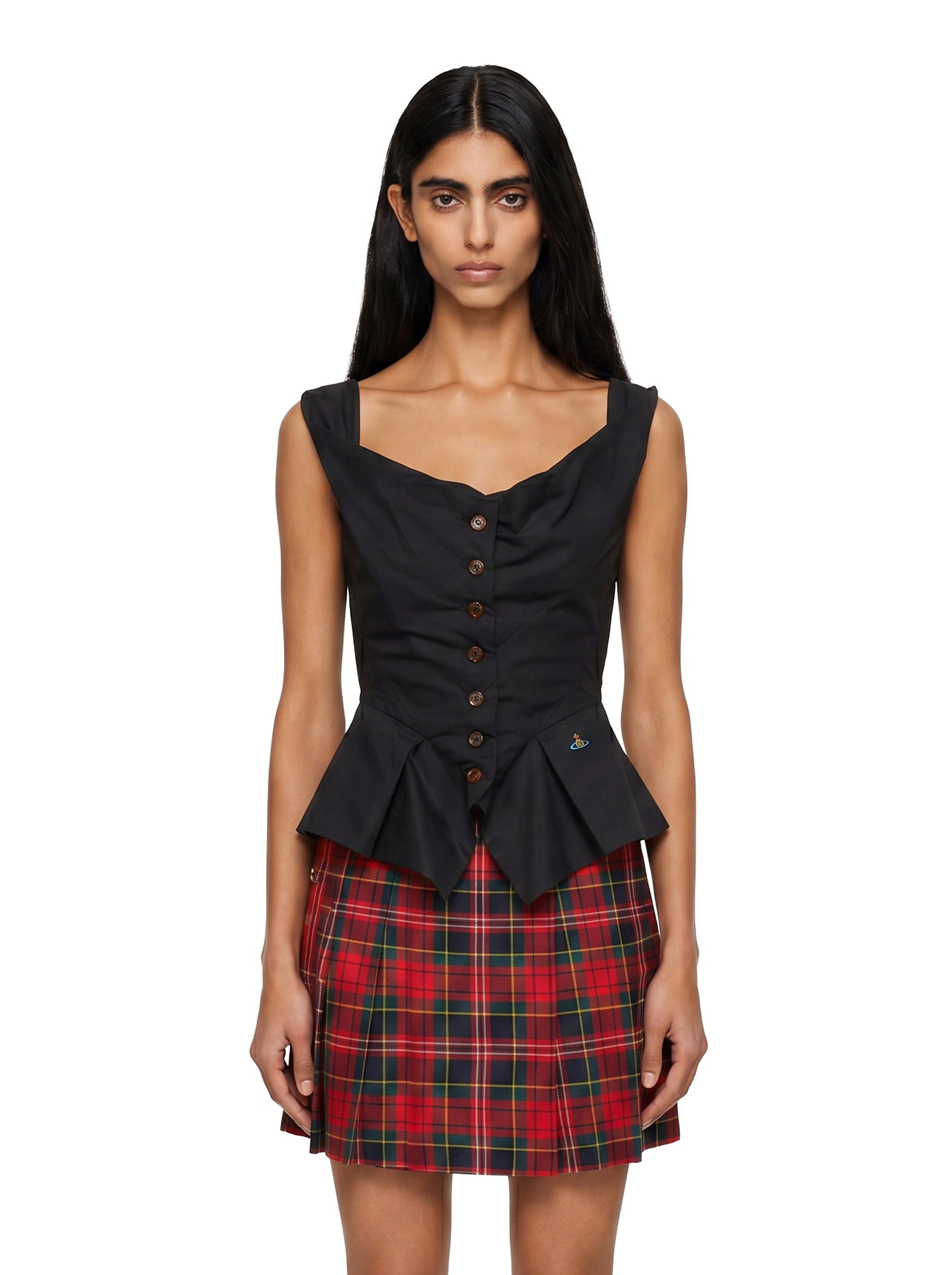 Gilet Monday con logo in blu 