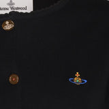 Cardigan con ricamo Orb in nero 