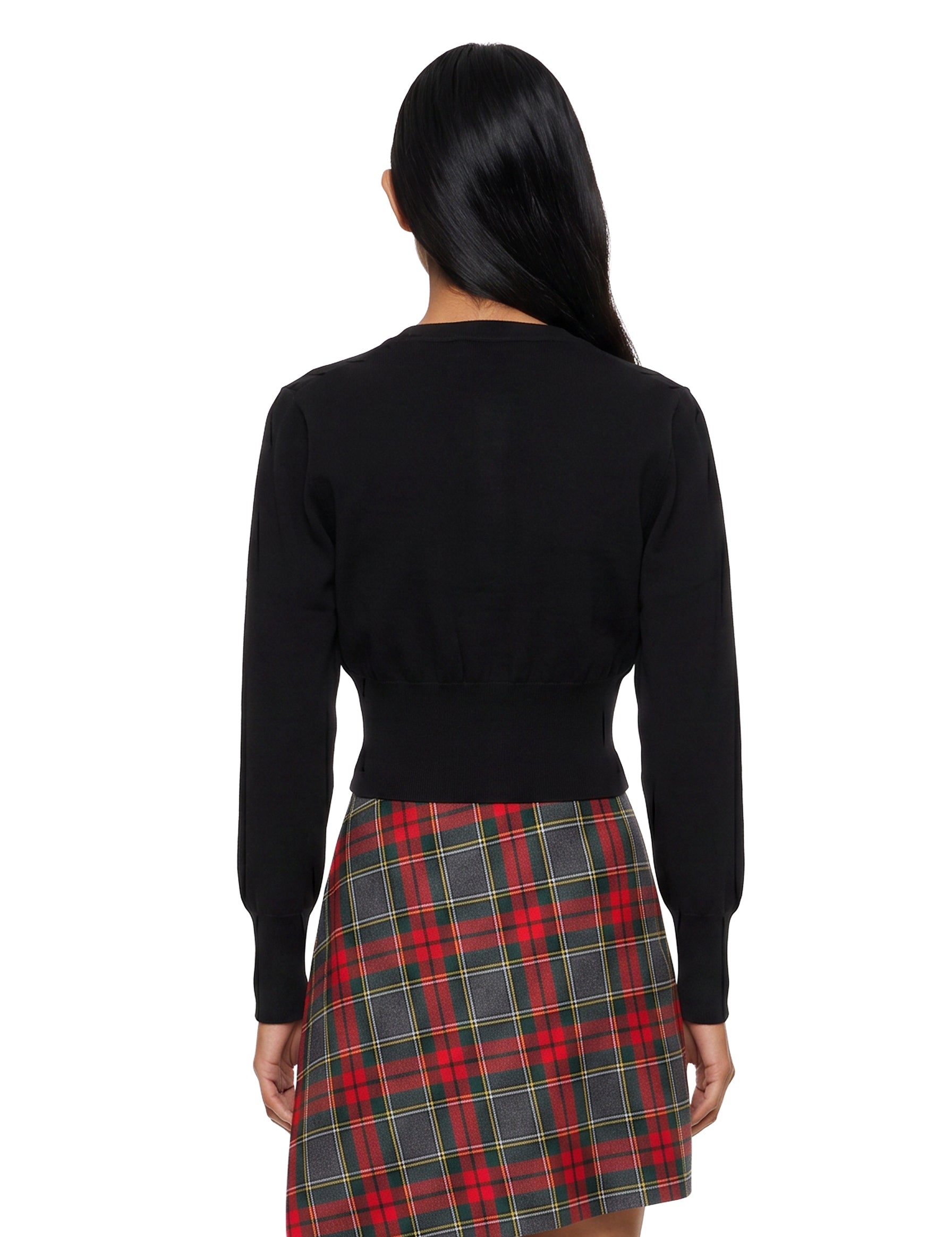Cardigan con ricamo Orb in nero 
