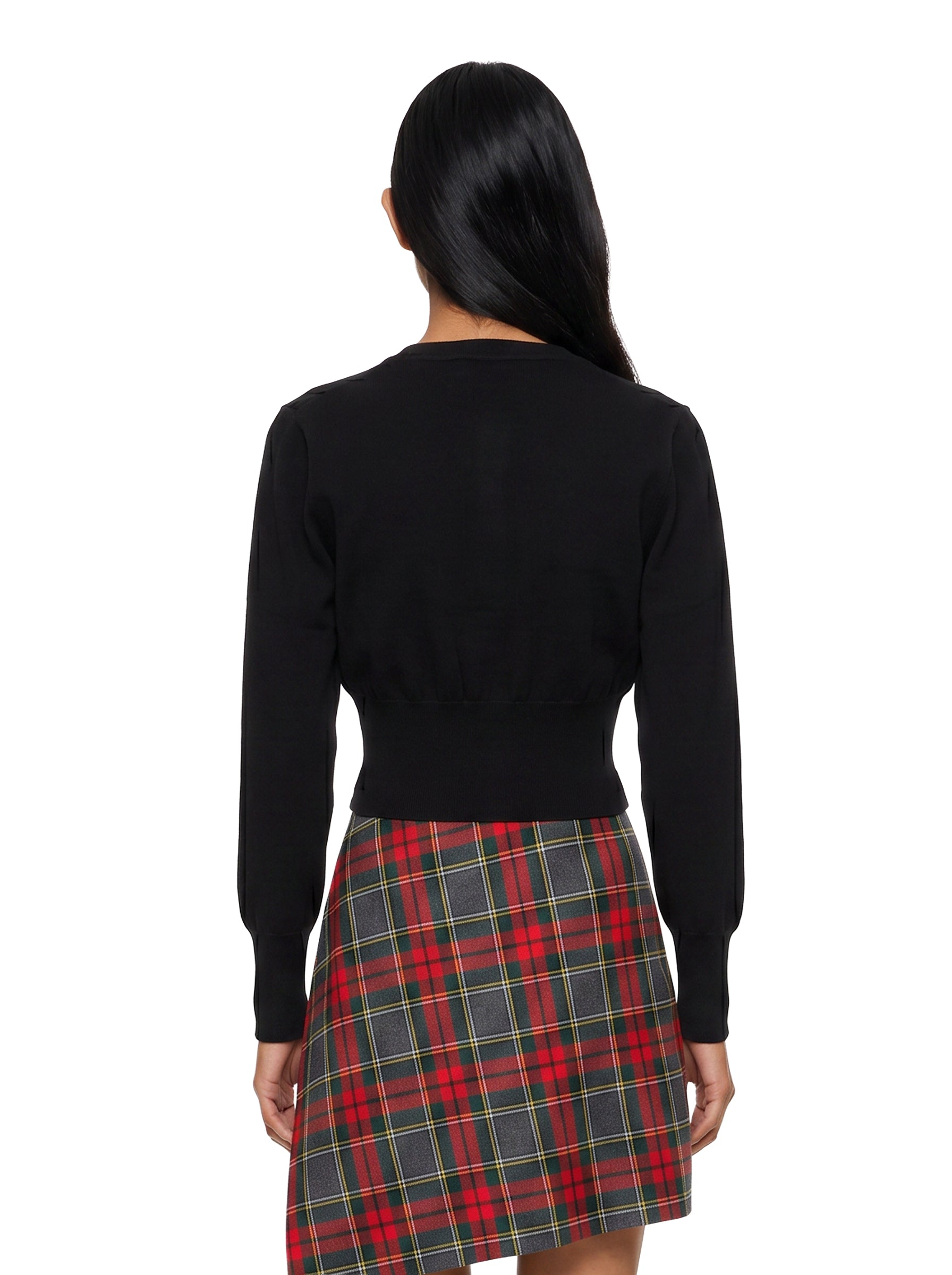 Cardigan con ricamo Orb in nero 