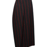 Gonna Maxi Infinity a righe in grigio e rosso 