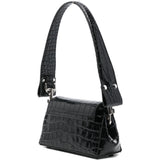 Borsa a spalla Hazel con logo in nero 