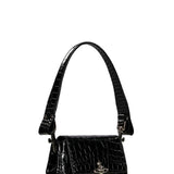 Borsa a spalla Hazel con logo in nero 