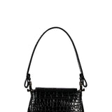 Borsa a spalla Hazel con logo in nero 