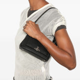 Borsa con logo hazel in nero 