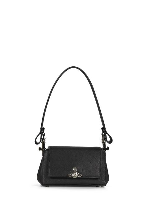 Borsa con logo Hazel in nero 