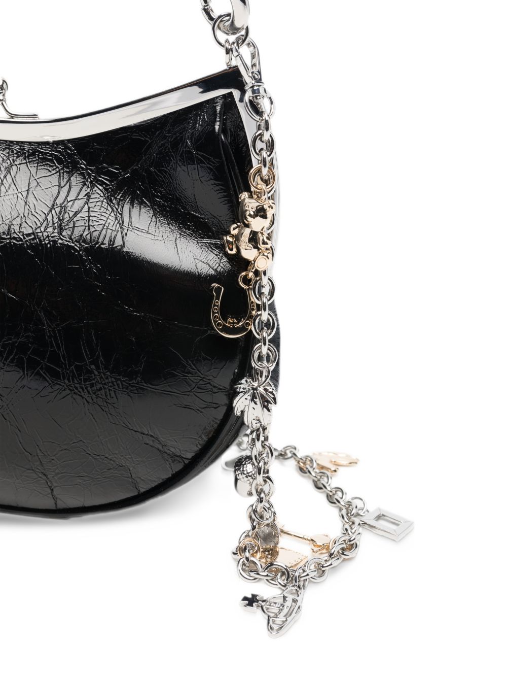 Borsa a spalla Chame Frame in nero 