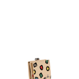 Portafoglio bifold con stampa grafica multicolore 