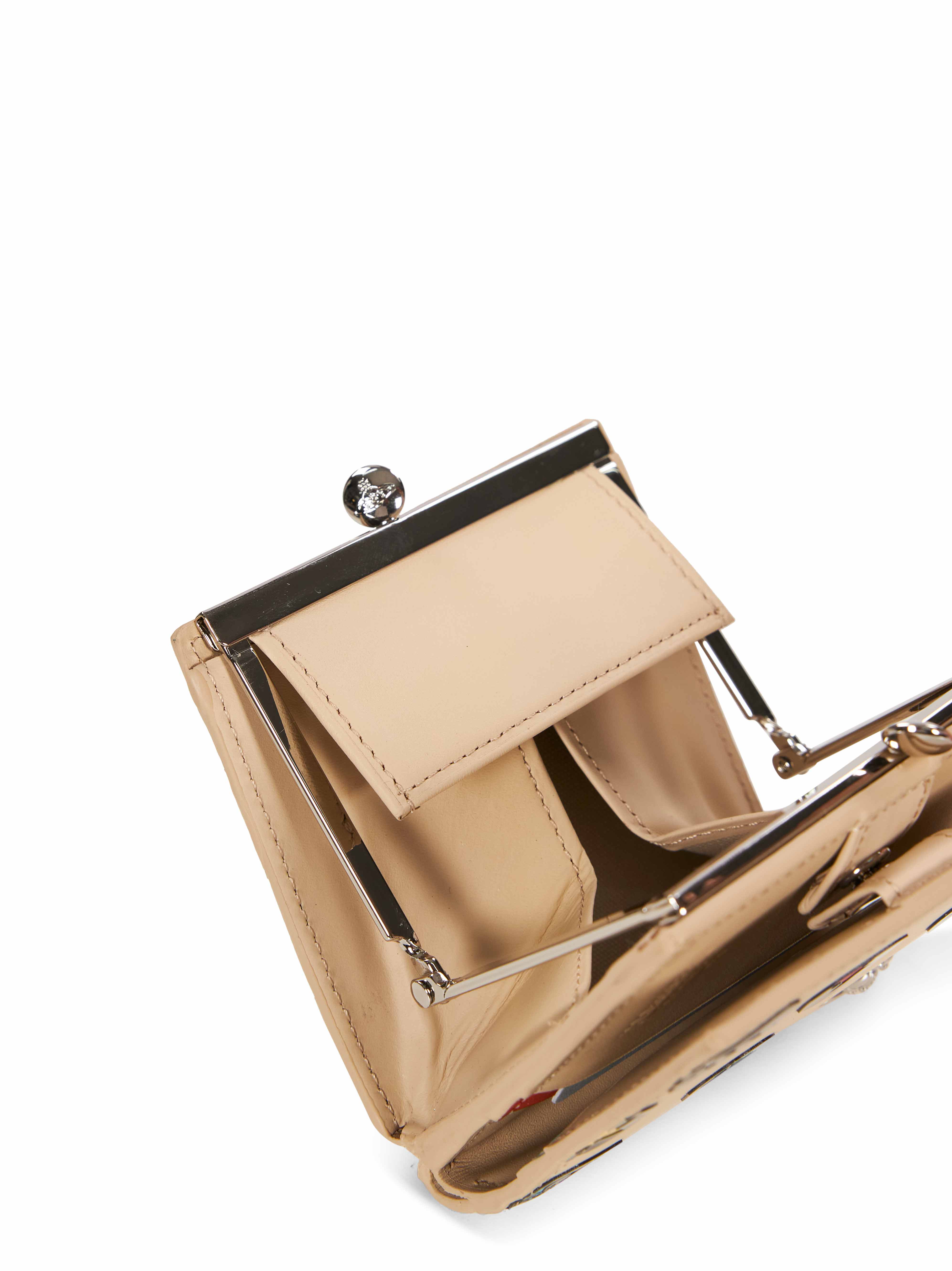 Portafoglio bifold con stampa grafica multicolore 