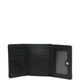 Portafoglio Frame con effetto pelle coccodrillo in nero 