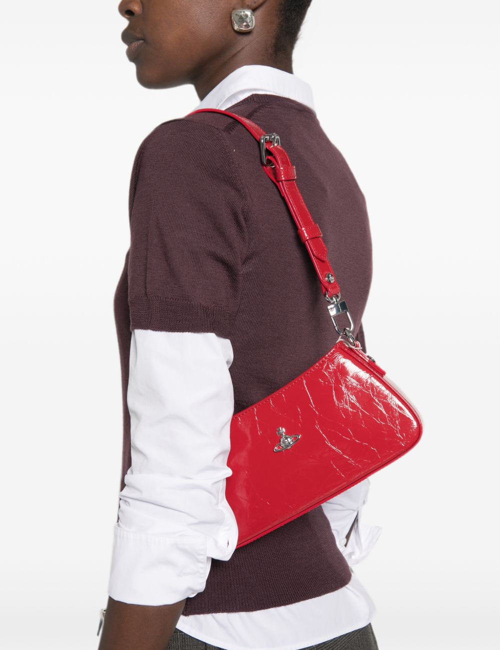 Borsa a spalla Tasha in rosso 