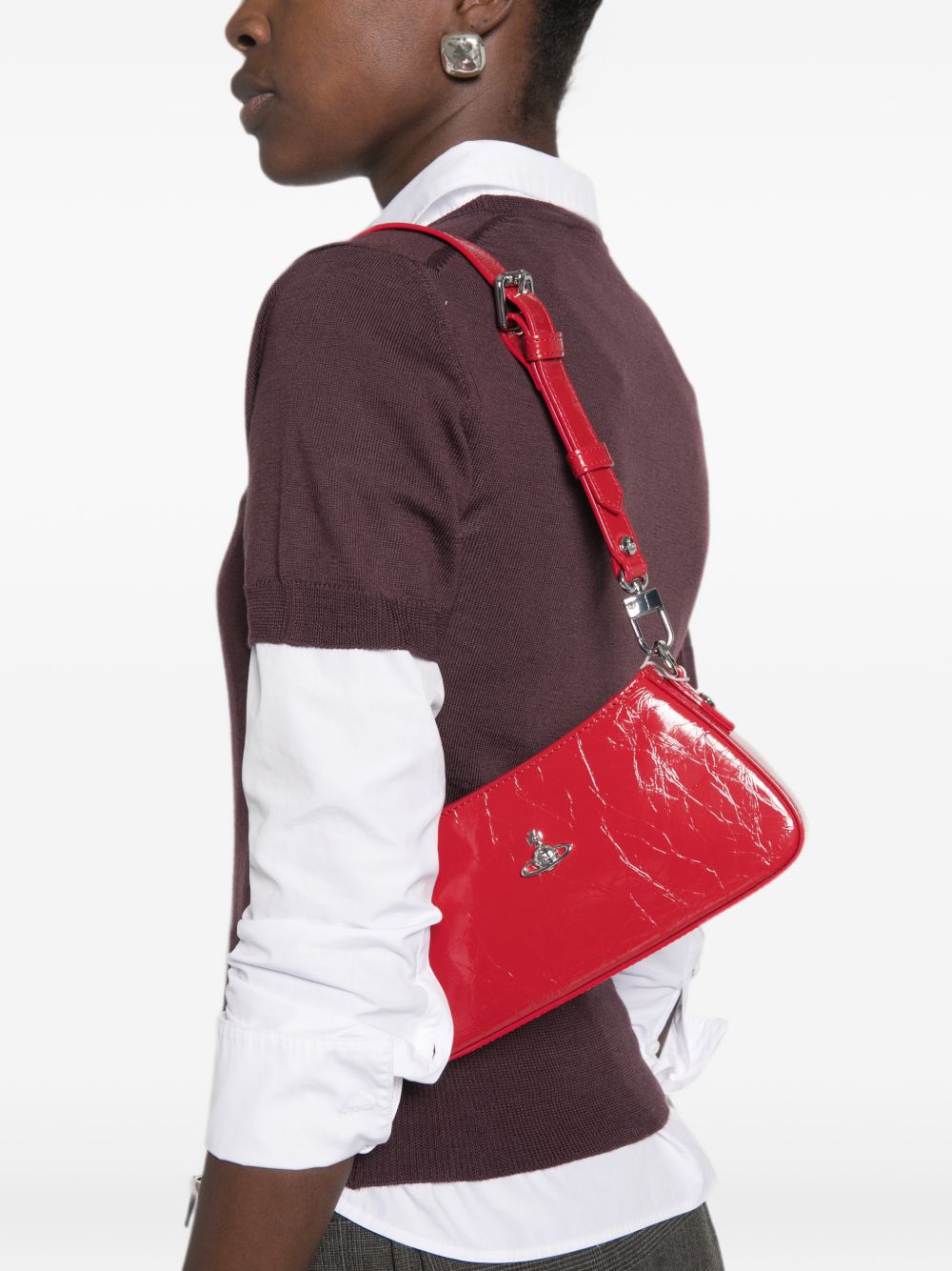 Borsa a spalla Tasha in rosso 