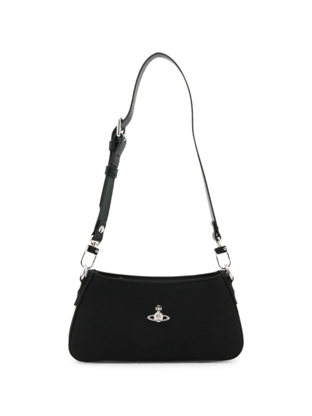 Borsa Tasha con logo Orb in nero 