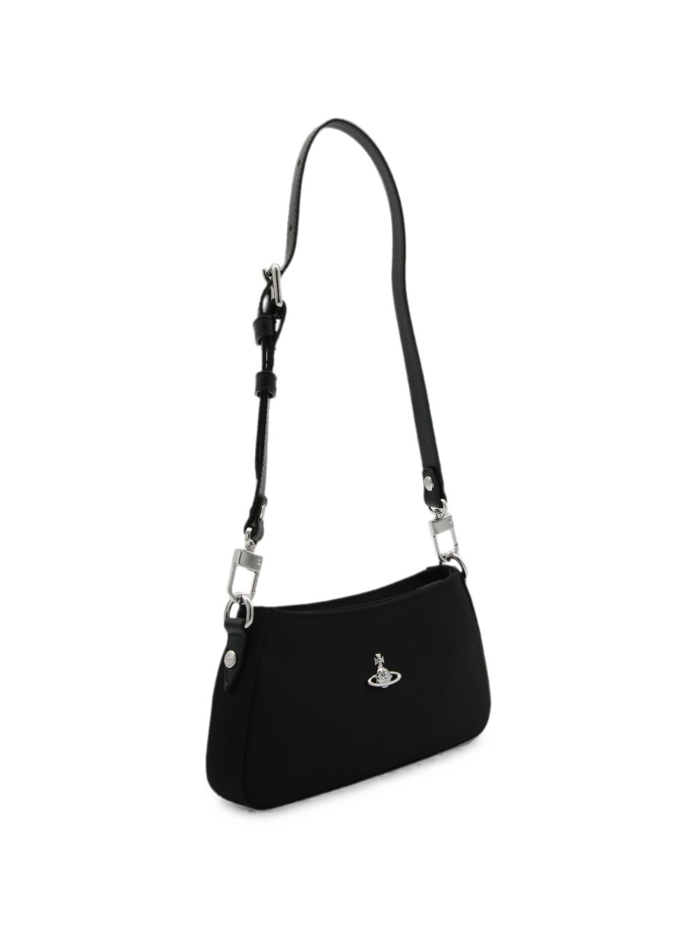 Borsa Tasha con logo Orb in nero 