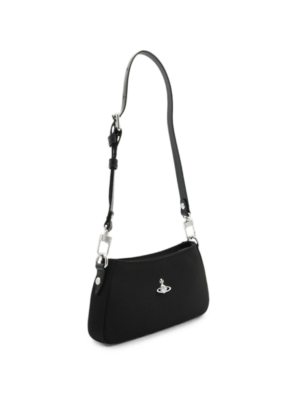 Borsa Tasha con logo Orb in nero 