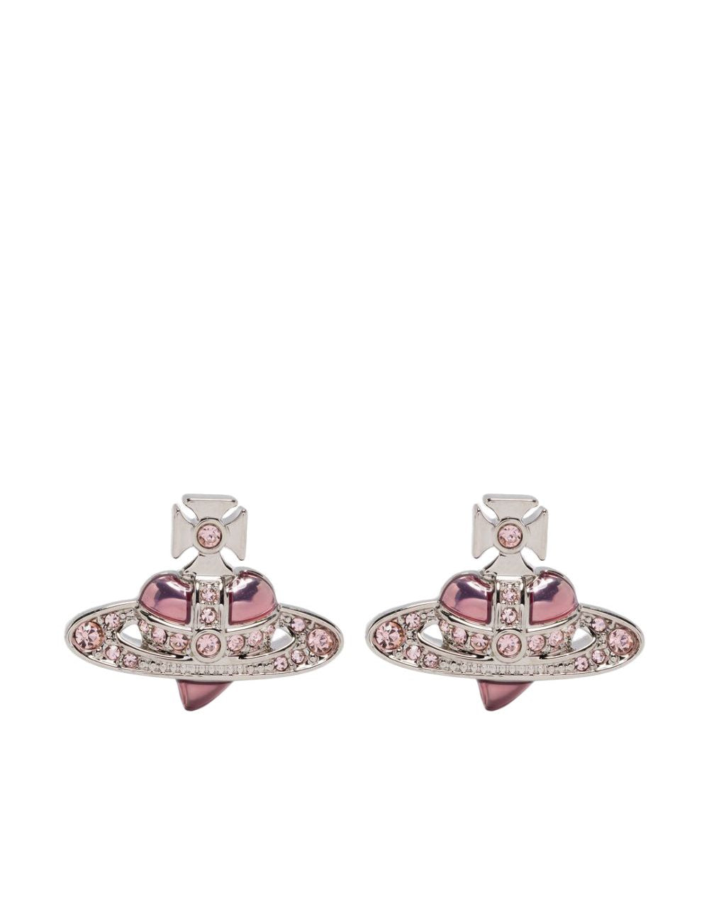 Orecchini New Diamante Heart in rosa 