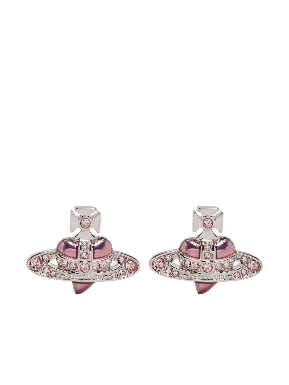 Orecchini New Diamante Heart in rosa 