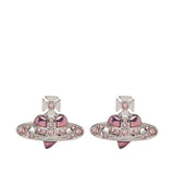 Orecchini New Diamante Heart in rosa 