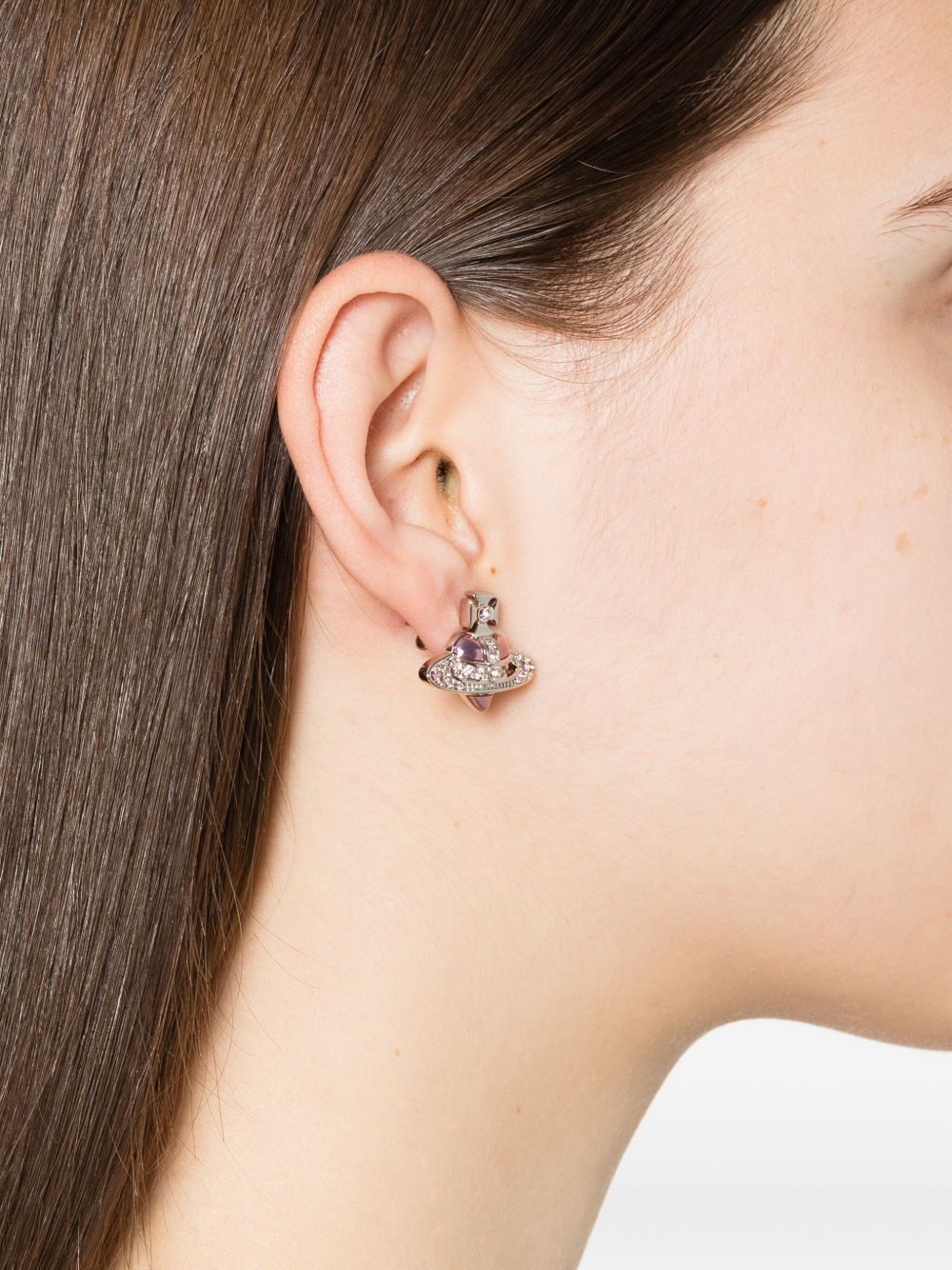 Orecchini New Diamante Heart in rosa 