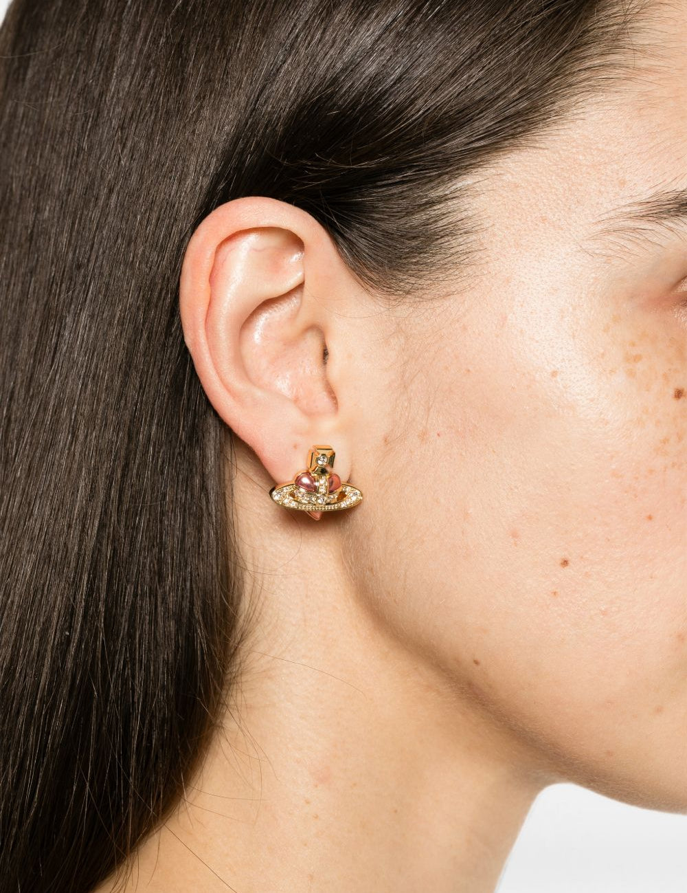 Orecchini Diamante Heart in oro 