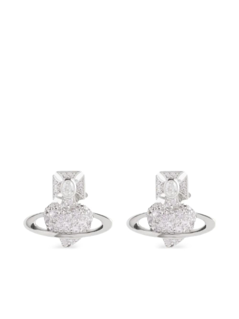 Orecchini con cristalli Agatha in argento 