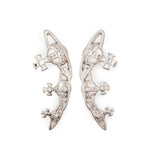 Orecchini Candy con cristalli color argento 