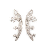 Orecchini Candy con cristalli color argento 