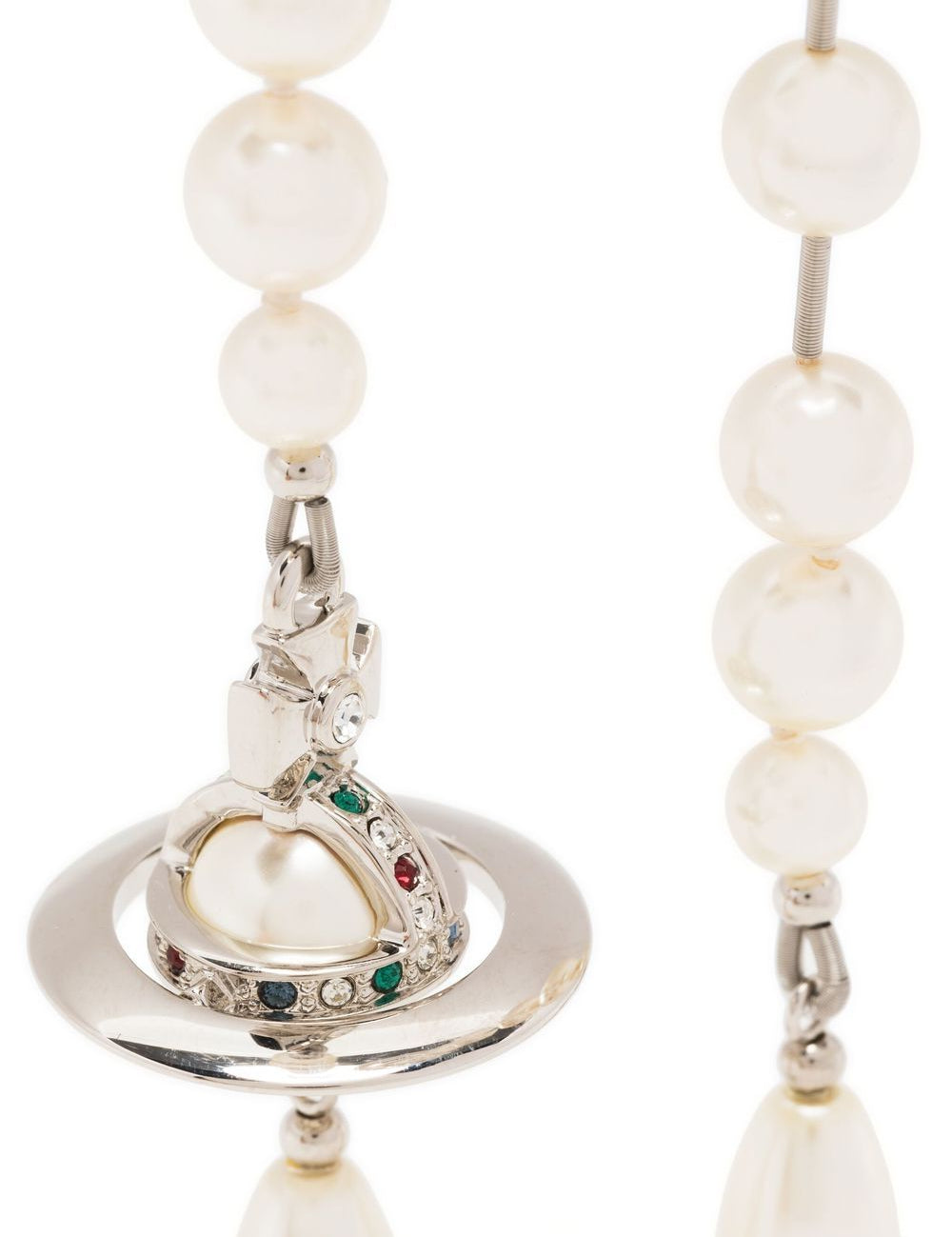 Orecchini pendenti con perle in argento 