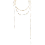Collana con perle Broken in avorio 