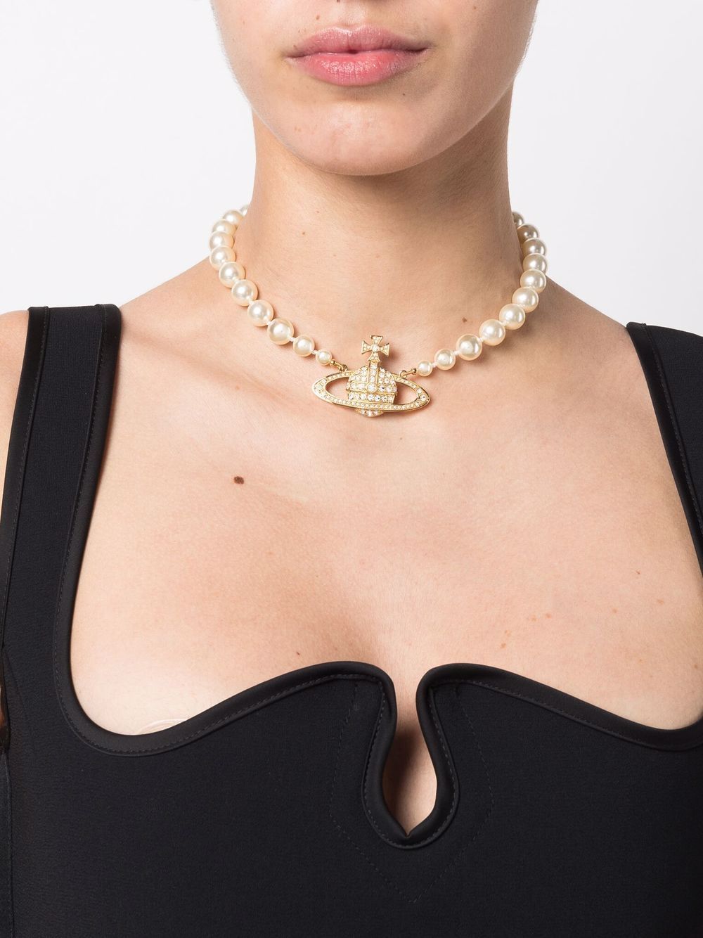 Collana Bas Relief con perle in oro 
