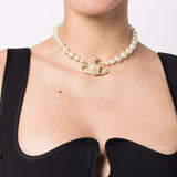 Collana Bas Relief con perle in oro 