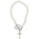 Collana con perle Rigoberta in avorio 
