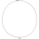 Collana con logo Orb ecristalli Agnatha color argento 