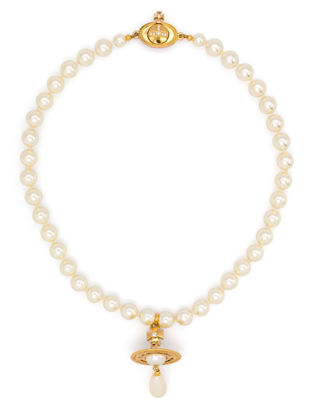 Collana con perle color oro 