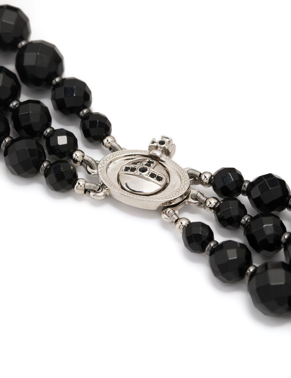 Collana girocollo Messaline in nero 