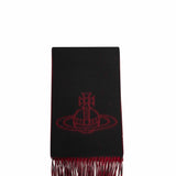 Sciarpa double face in nero 