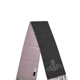 Sciarpa double face in grigio 