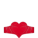 Cintura corsetto Heart in rosso 