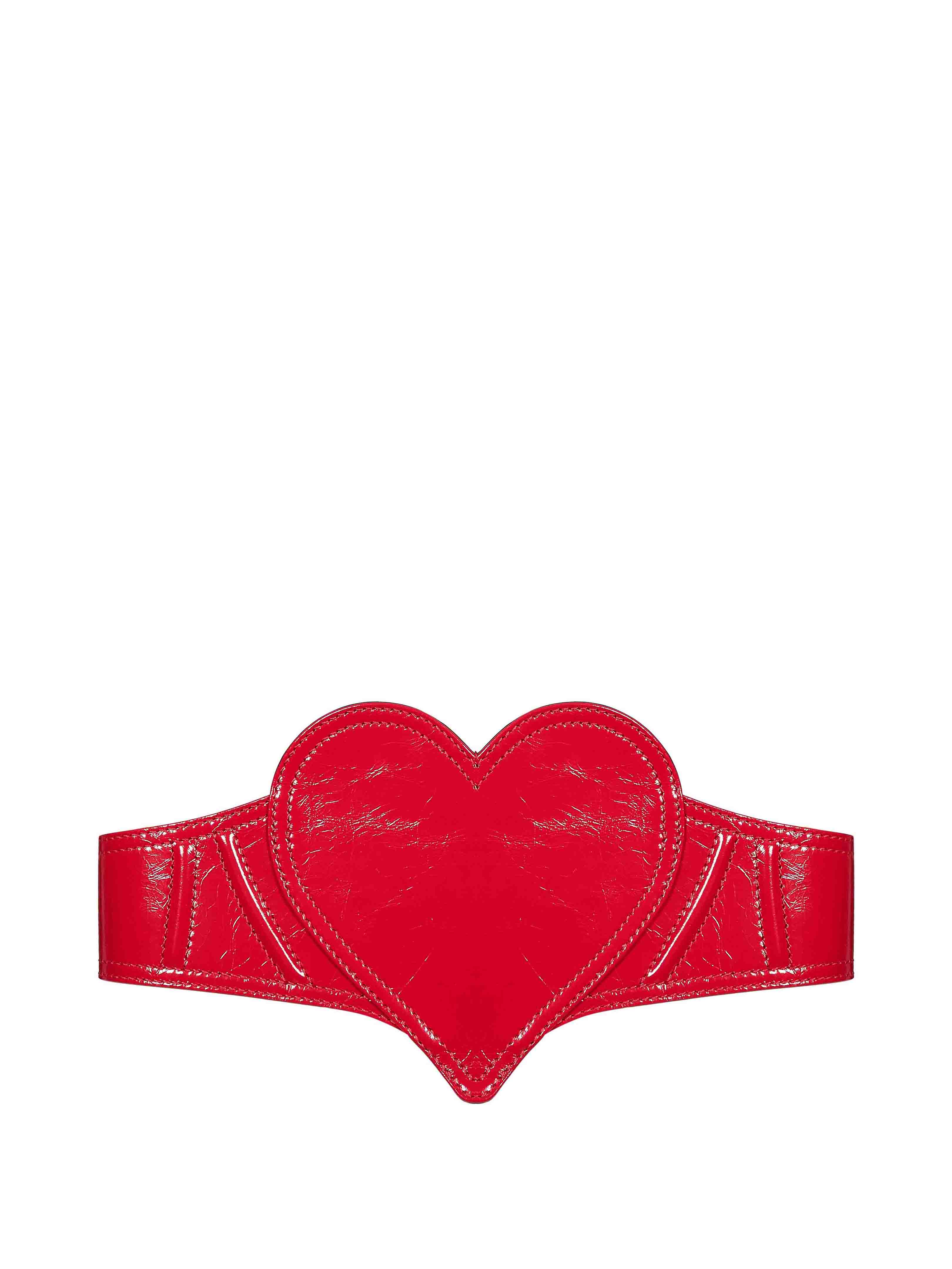 Cintura corsetto Heart in rosso 