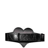 Cintura corsetto Heart in nero 